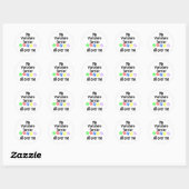 Yorkshire Terrier wandelingen ontwerp Ronde Sticker (Vel)