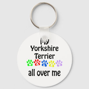 Yorkshire Terrier wandelingen ontwerp Sleutelhanger
