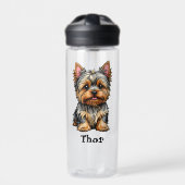 Yorkshire Terrier Waterfles (Voorkant)
