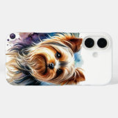 Yorkshire Terrier Waterverf Case-Mate iPhone Case (Achterkant (horizontaal))