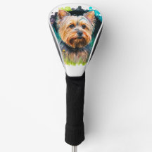 Yorkshire Terrier Waterverf Driver