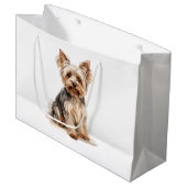 Yorkshire Terrier waterverf print Yorkie hondenkun Groot Cadeauzakje (Voorkant Gekanteld)