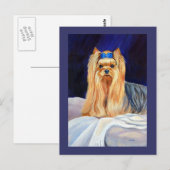 Yorkshire Terrier Wenskaart Briefkaart (Voorkant / Achterkant)