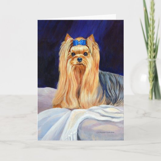 Yorkshire Terrier-Wenskaarten Kaart (Voorkant)