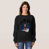Yorkshire Terrier Winter Sneeuwpoot Honden Kerstmi Trui (Voorkant volledig)