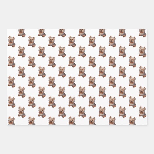 Yorkshire Terrier Wrapping Paper Sheets (Voorkant 2)