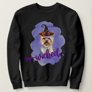 Yorkshire Terrier Wyed Witch Paars Trui