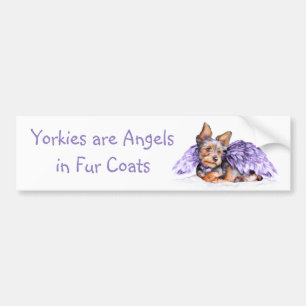 Yorkshire Terrier Yorkie Angel Bumpersticker