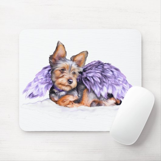 Yorkshire Terrier Yorkie Angel Muismat (Met muis)