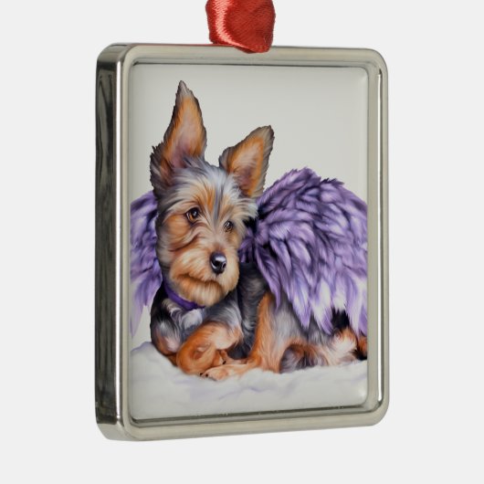 Yorkshire Terrier Yorkie Angel Ornament (Rechts)