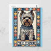 Yorkshire terrier Yorkie Briefkaart (Voorkant / Achterkant)
