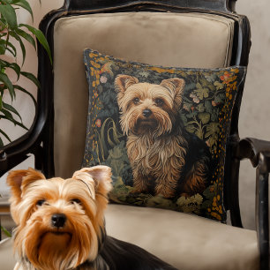 Yorkshire Terrier Yorkie Dog  Bloemen Kussen