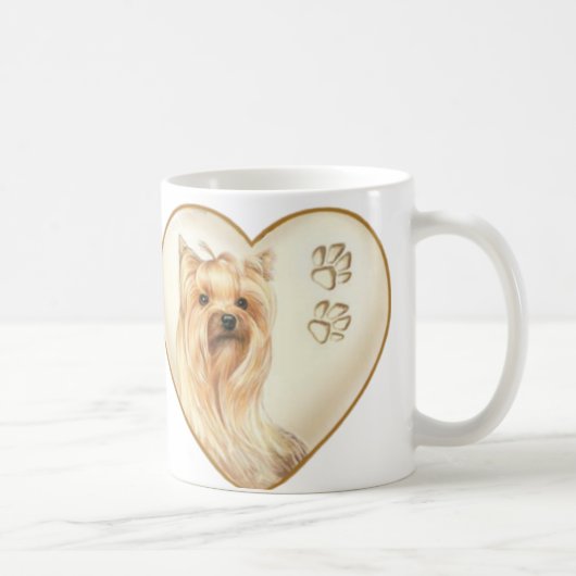 Yorkshire Terrier Yorkie Dog Coffee Mok Cup (Rechts)
