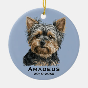 Yorkshire Terrier Yorkie Dog Keepomwille Love Memo Keramisch Ornament