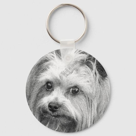 Yorkshire Terrier Yorkie Favorite Breed Sleutelhanger (Voorkant)