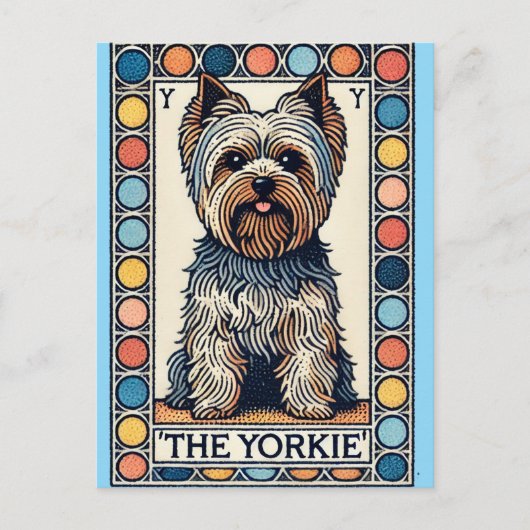 Yorkshire terrier Yorkie Feestdagenkaart (Voorkant)
