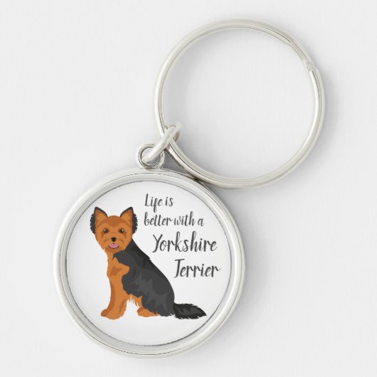 Yorkshire Terrier. Yorkie Key sleutelhanger. Wille Sleutelhanger (Voorkant)