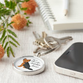 Yorkshire Terrier. Yorkie Key sleutelhanger. Wille Sleutelhanger (Zijkant)