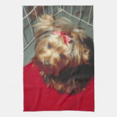 Yorkshire Terrier Yorkie Kitchen Towel Theedoek (Verticaal)