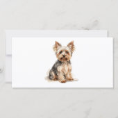 Yorkshire Terrier Yorkie Klein Hondengebreed Speel Feestdagenkaart (Voorkant)