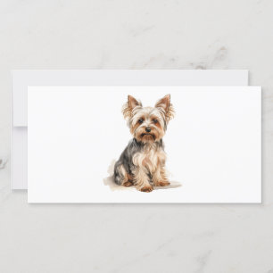 Yorkshire Terrier Yorkie Klein Hondengebreed Speel Feestdagenkaart
