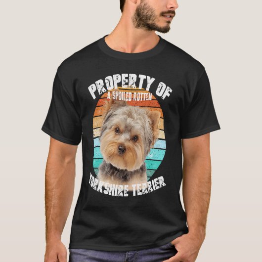 Yorkshire Terrier Yorkie Owner Retro T-shirt (Voorkant)