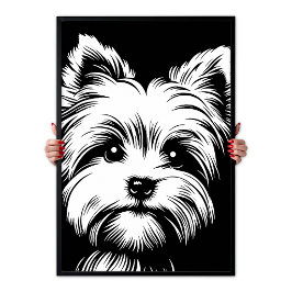 Yorkshire Terrier "Yorkie" Pop Art Chic Esthetiek Poster