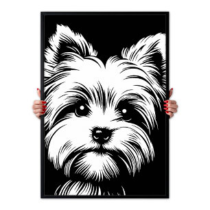 Yorkshire Terrier "Yorkie" Pop Art Chic Esthetiek Poster