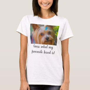 Yorkshire Terrier Yorkie Raad Favoriet Breed T-shirt
