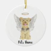 Yorkshire Terrier Yorkie Sympathie Herdenking Keramisch Ornament (Voorkant)