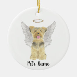 Yorkshire Terrier Yorkie Sympathie Herdenking Keramisch Ornament