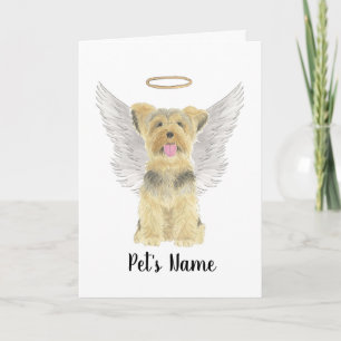 Yorkshire Terrier Yorkie Sympathy Memorial Kaart