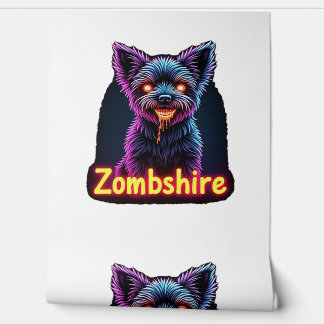 Yorkshire Terrier Yorkie Zombie Hond Halloween Ove Behang