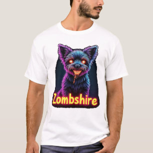 Yorkshire Terrier Yorkie Zombie Hond Halloween Ove T-shirt