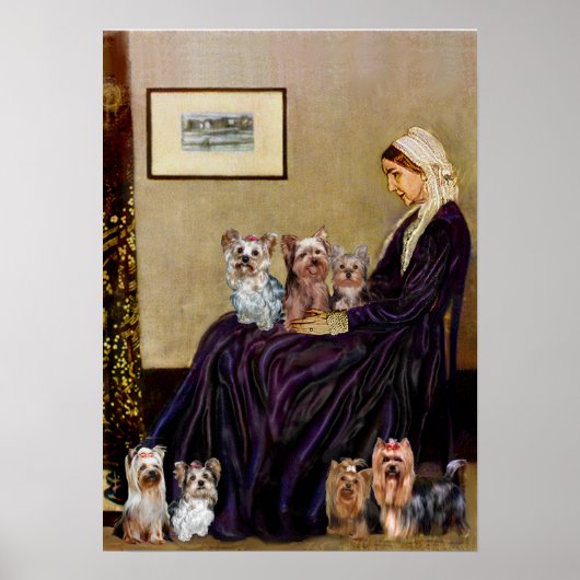 Yorkshire Terriers (7) - Moeder van Whistler Poster (Voorkant)