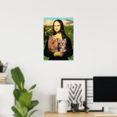 Yorkshire Terriers (7and19) - Mona Lisa Poster (Thuiskantoor)
