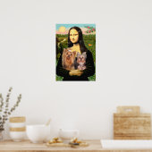 Yorkshire Terriers (7en19) - Mona Lisa Poster (Keuken)