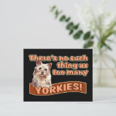 YORKSHIRE TERRIERS BRIEFKAART (Staand voorkant)