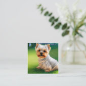 Yorkshire Terriers, of "Yorkkies" als 'Affec' Vierkante Visitekaartje (Staand voorkant)