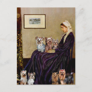 Yorkshire Terriers (Zeven) - Moeder van Whistler Briefkaart
