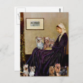 Yorkshire Terriers (Zeven) - Whistlers Mother Briefkaart (Voorkant / Achterkant)