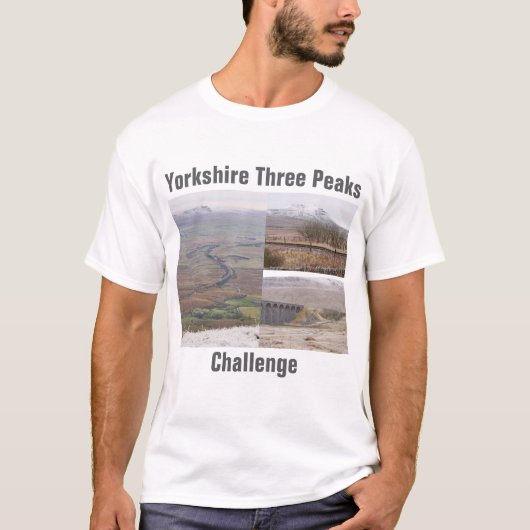 Yorkshire Three Peaks Challenge T-shirt (Voorkant)