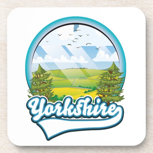 Yorkshire Travel-logo Bier Onderzetter (Voorkant)
