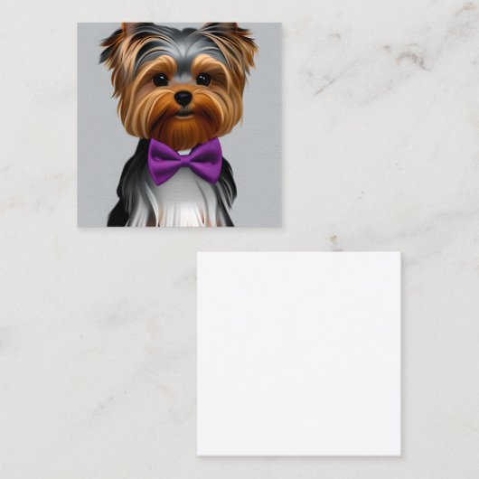 Yorkshire Vierkante Visitekaartje (Voorkant / Achterkant)