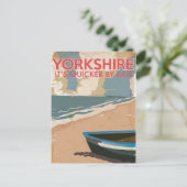 Yorkshire Vintage Spoorweg Reisposter Briefkaart (Staand voorkant)