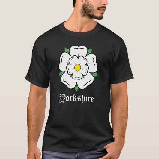 Yorkshire White Rose symbool Verenigd Koninkrijk L T-shirt (Voorkant)