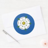 Yorkshire witte roos stickers (Envelop)