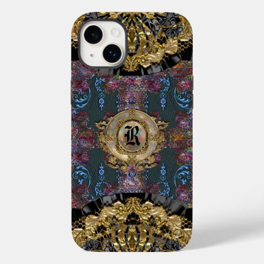 Yorkshyre  Monogram Victoriaans Case-Mate iPhone Case (Achterkant)
