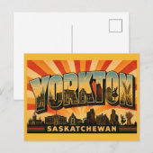 Yorkton Saskatchewan Oekraïense Hart Briefkaart (Voorkant / Achterkant)