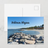 Yorktown Beach in Virginia Briefkaart (Voorkant / Achterkant)